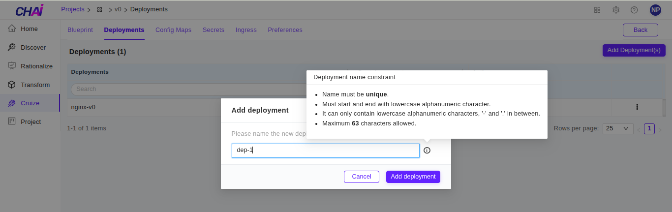 Cruize deployments