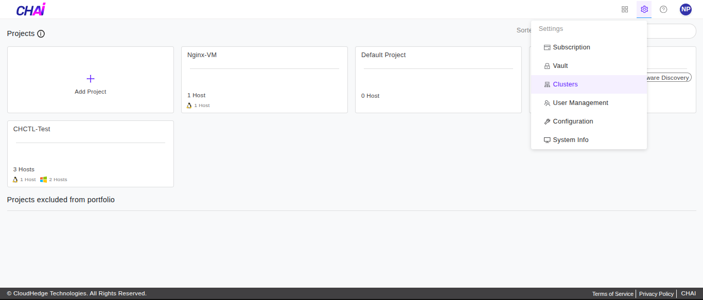 Settings Page