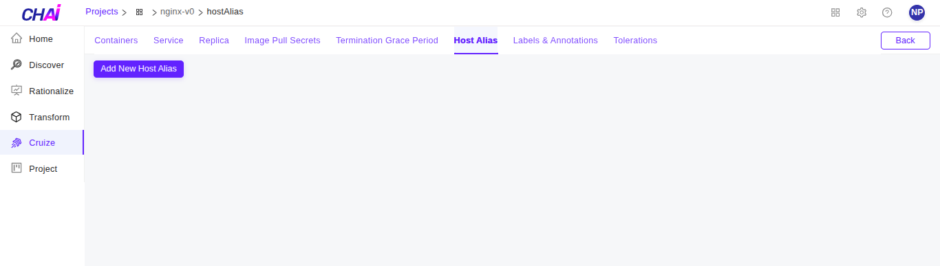 Add Host Alias