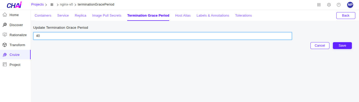 Termination Grace Period