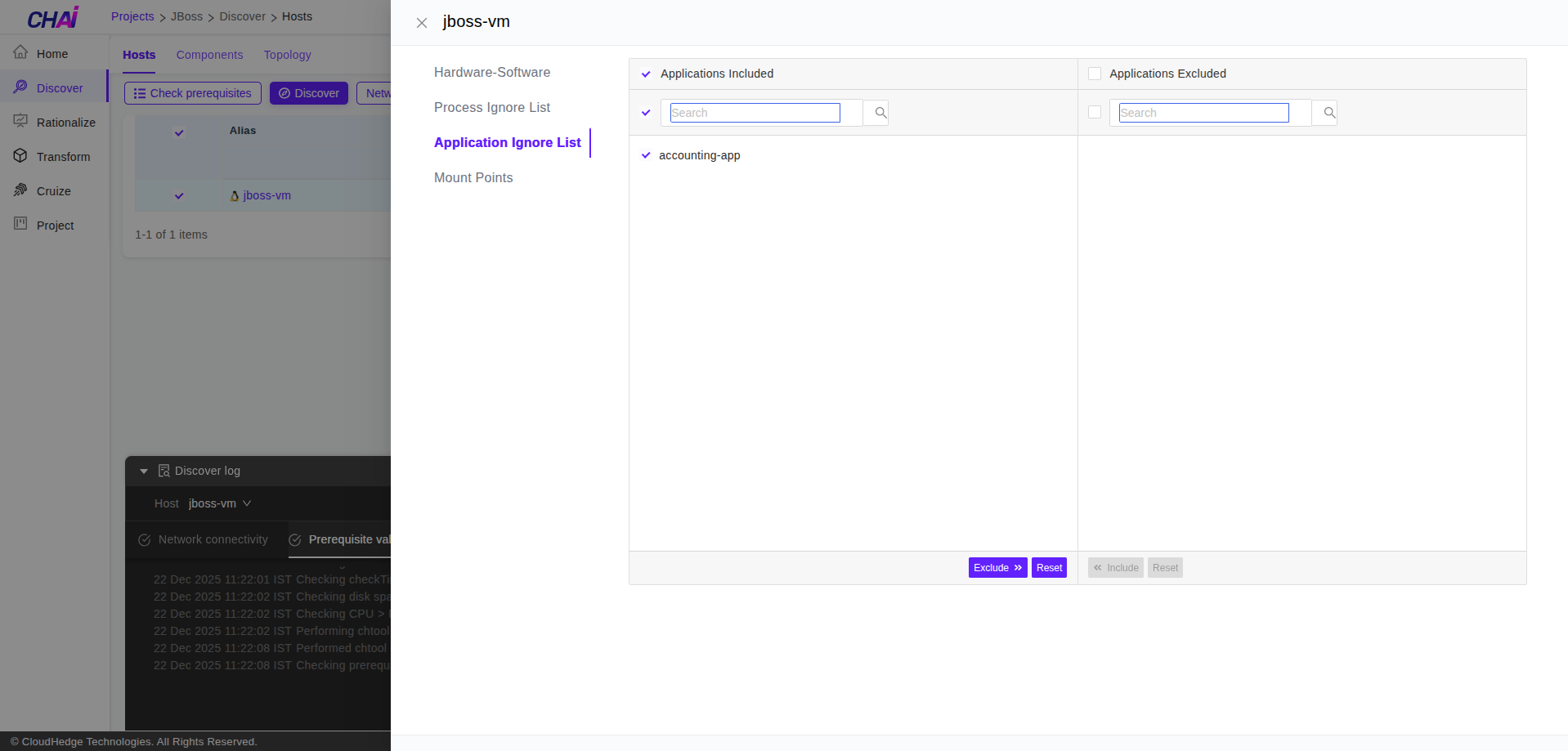 Edit Application Whitelist