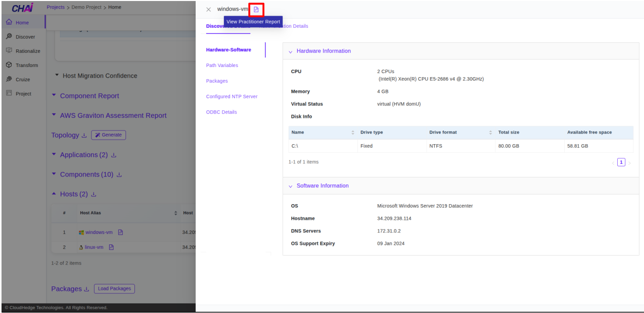 Host Practitioner Report