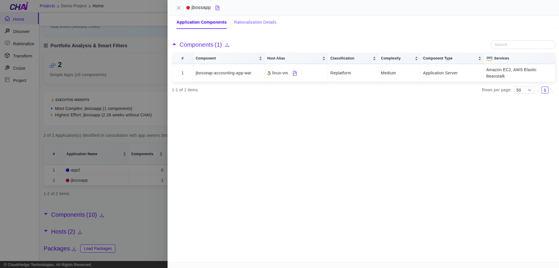DART Application Component Properties