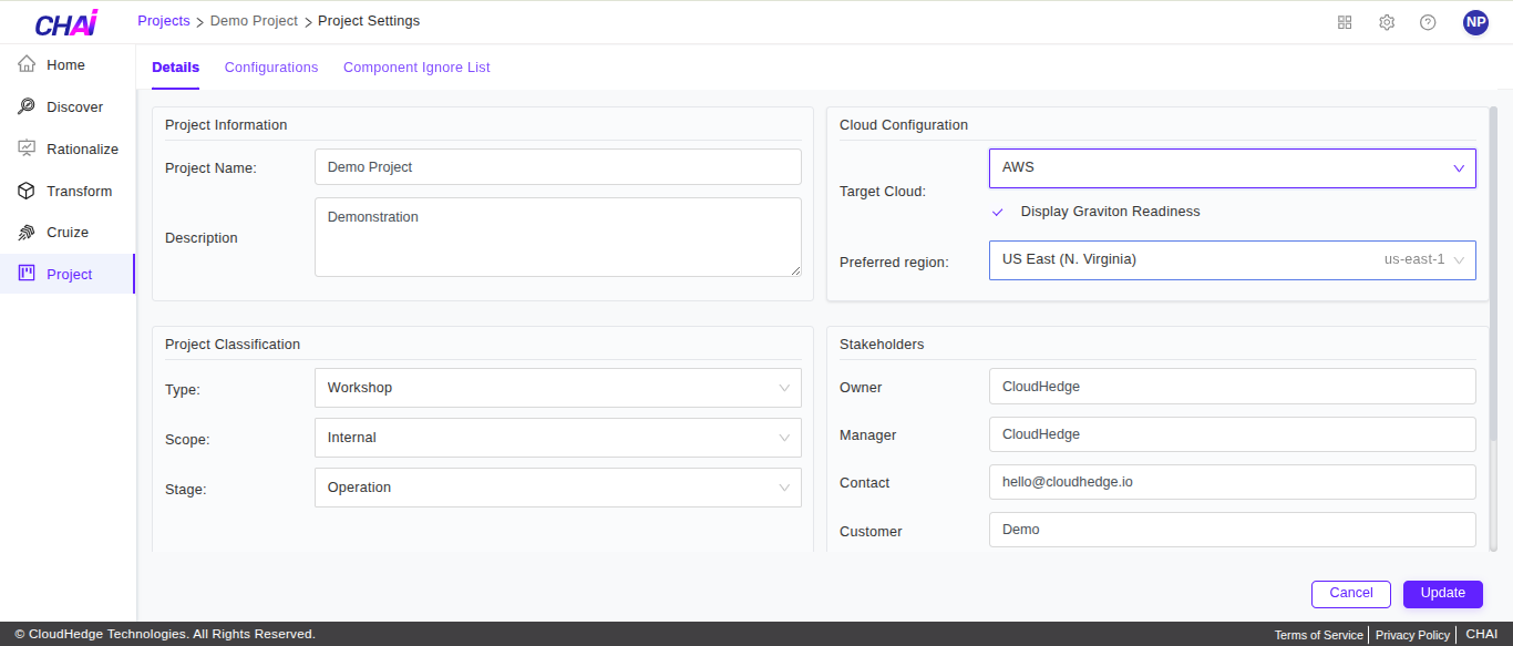 Project Settings