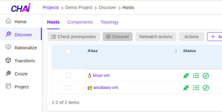 Click on Topology Tab