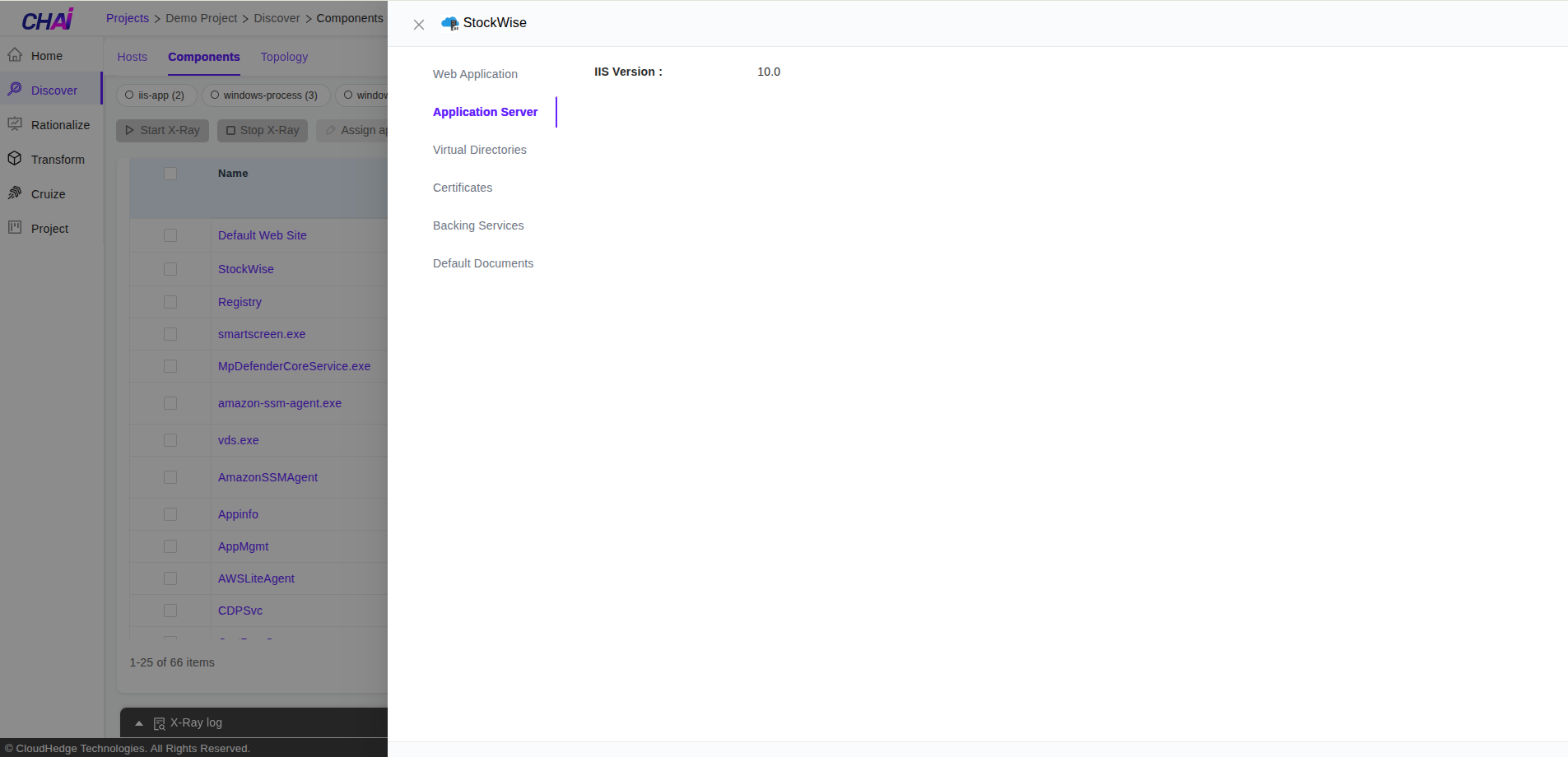Application Server Details