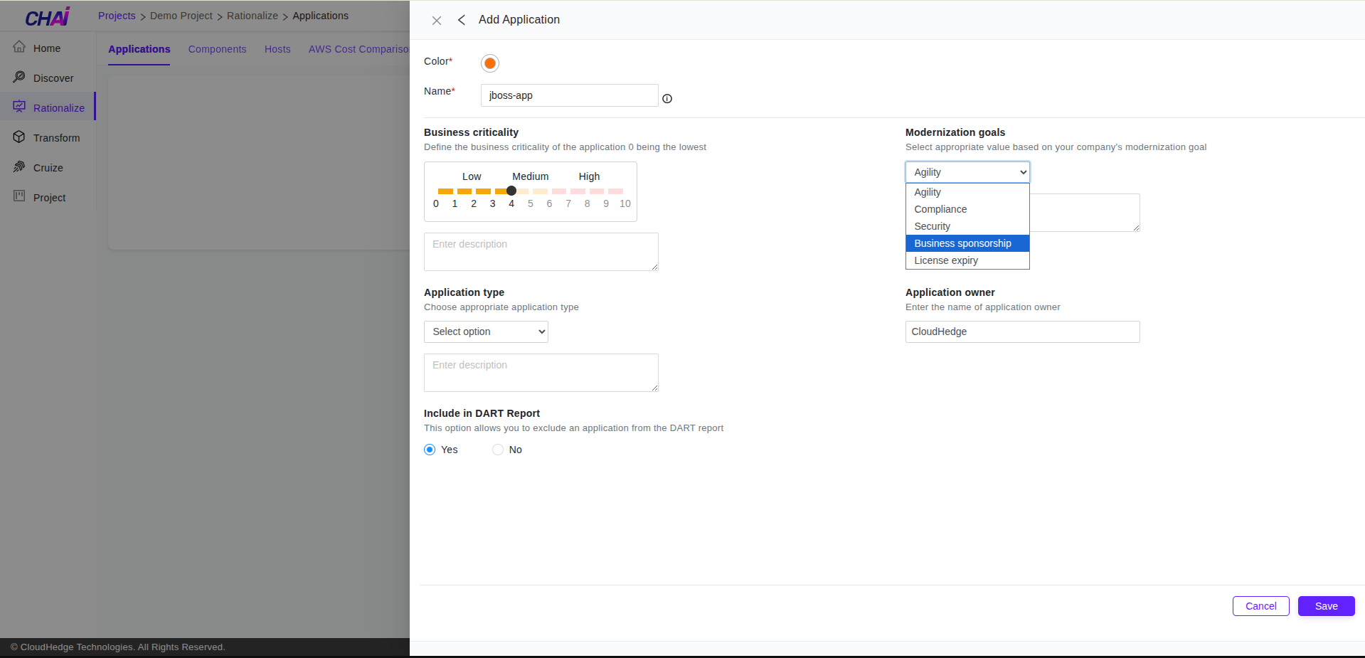 Application Modernization Goal