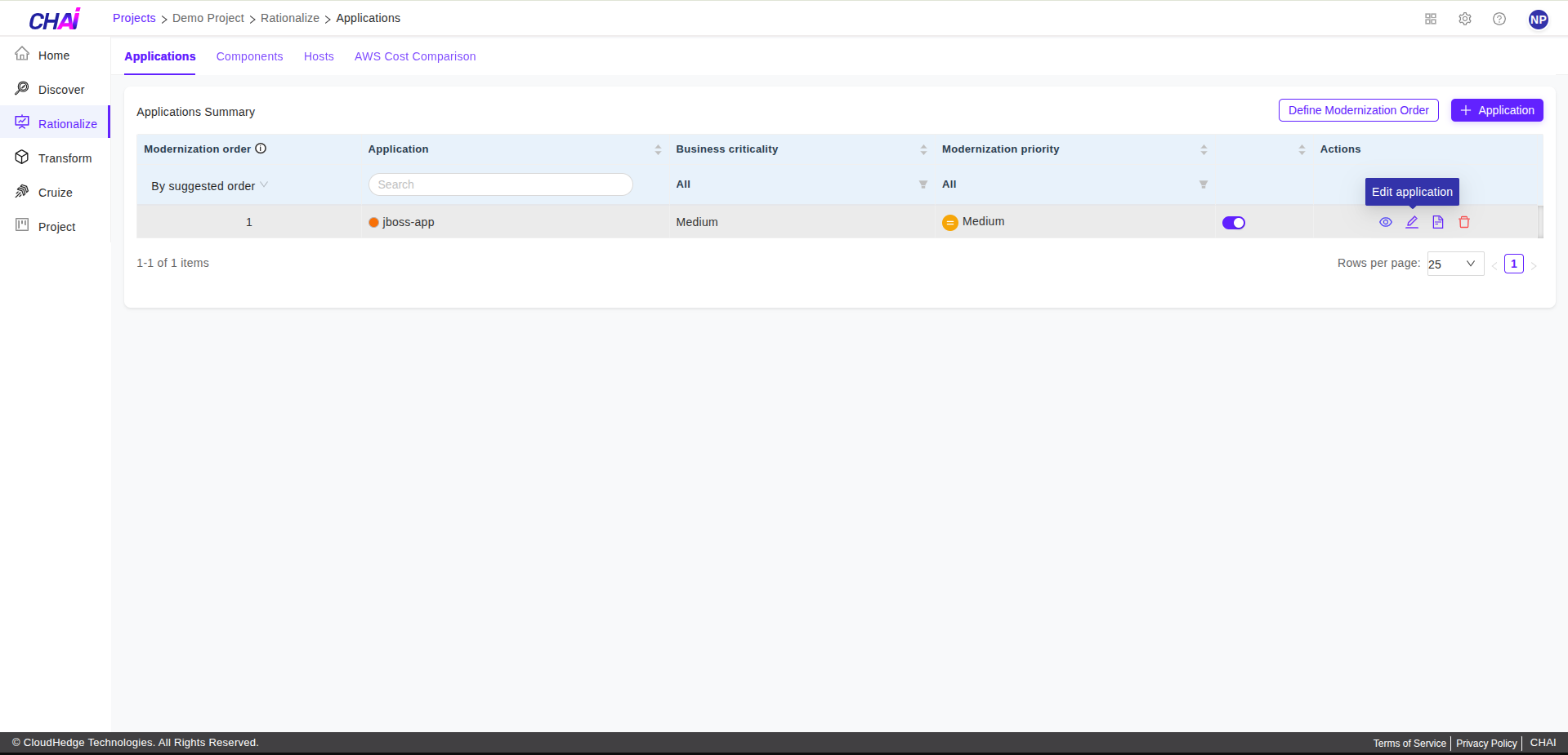 Edit Application Icon