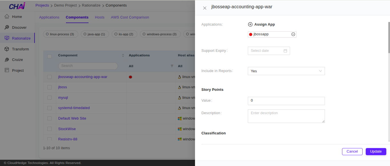 Disassociate Application