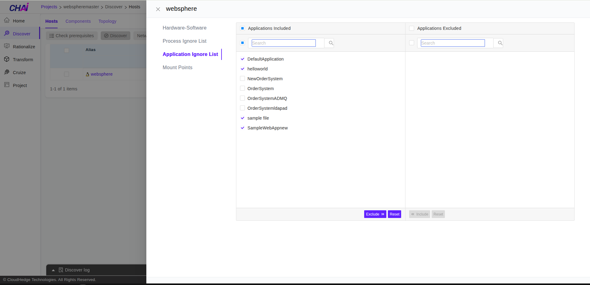 Edit Application Whitelist