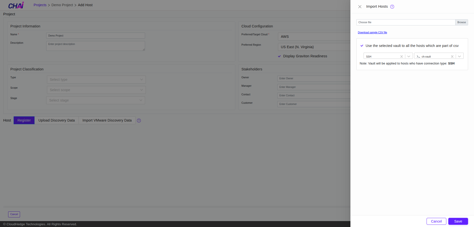 Import Host CSV