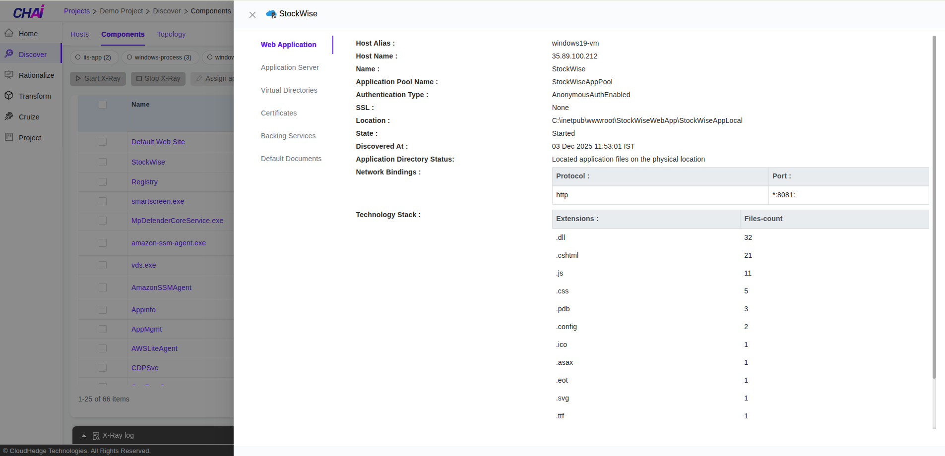 Web Application Details