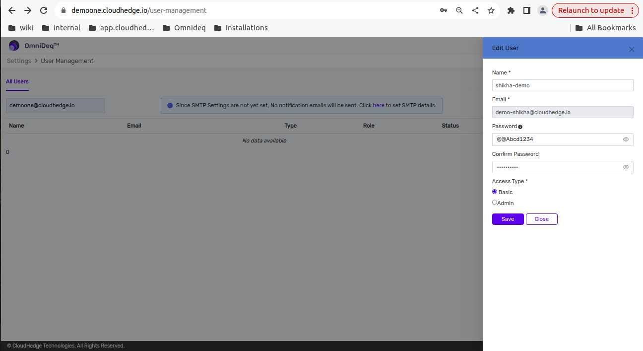 Edit Password