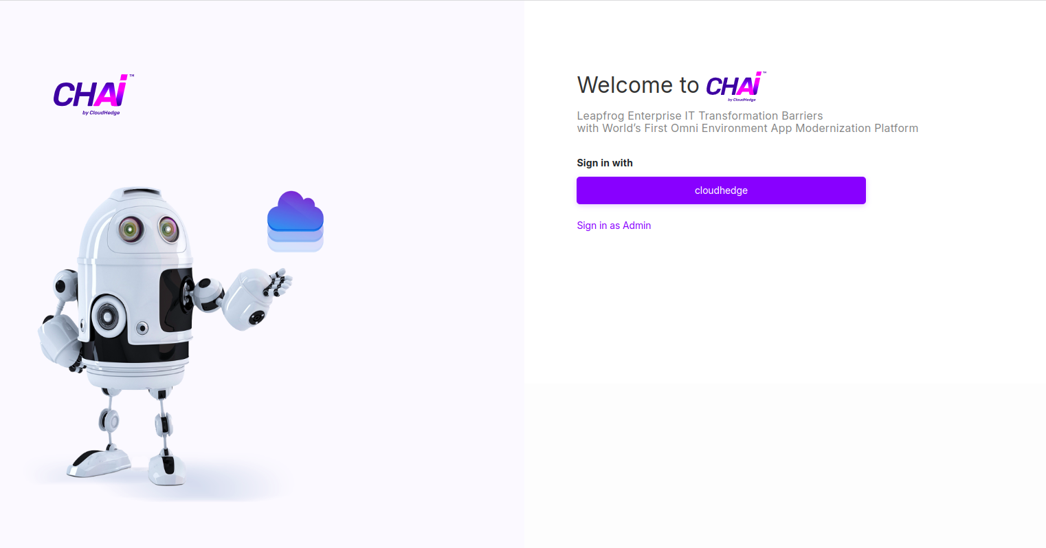 CHAI™ SAML login