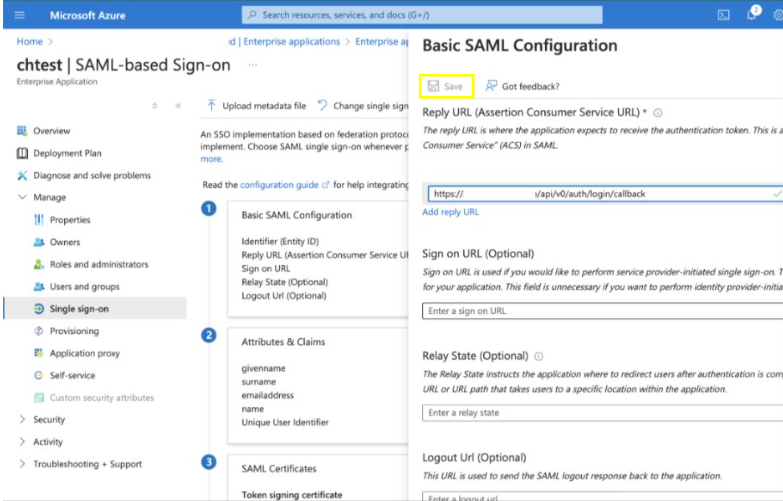 Azure Configure CHAI™ URL