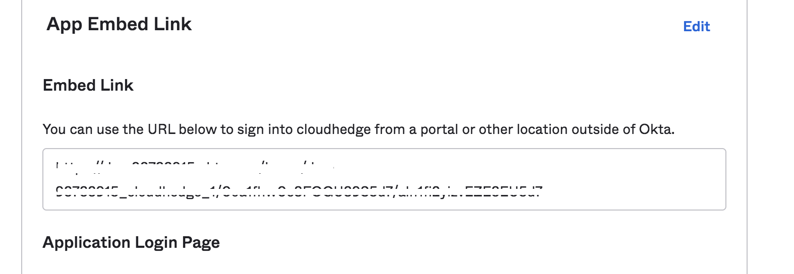 Okta Embed Link