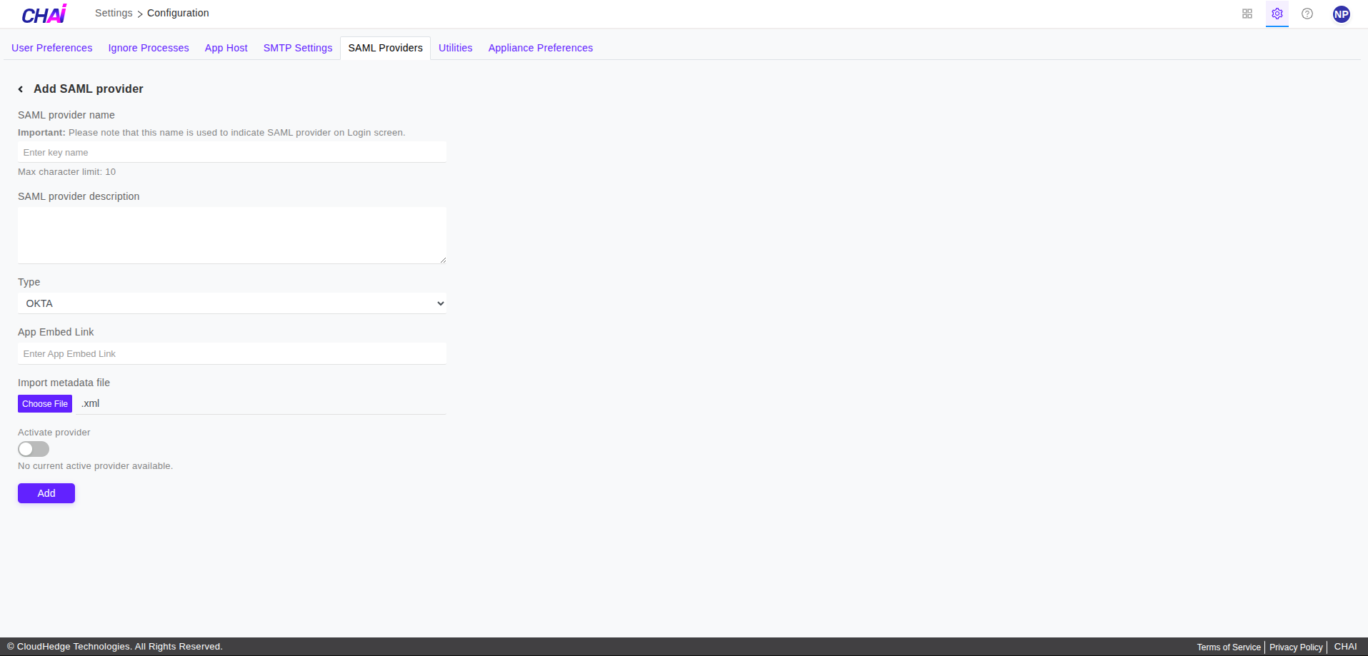 Add-saml-provider