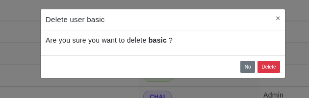Delete User
