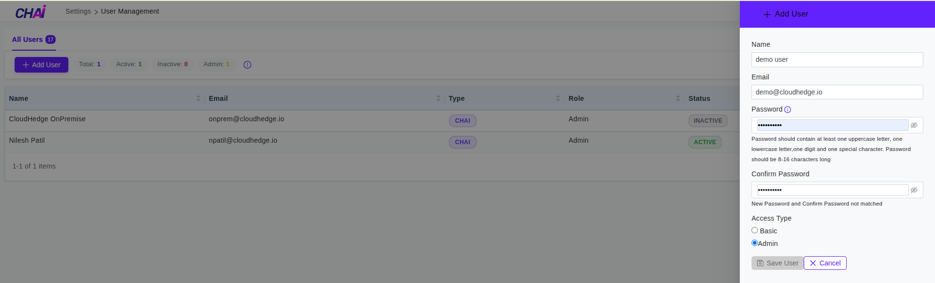 Add User Details
