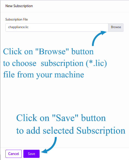 Select Subscription
