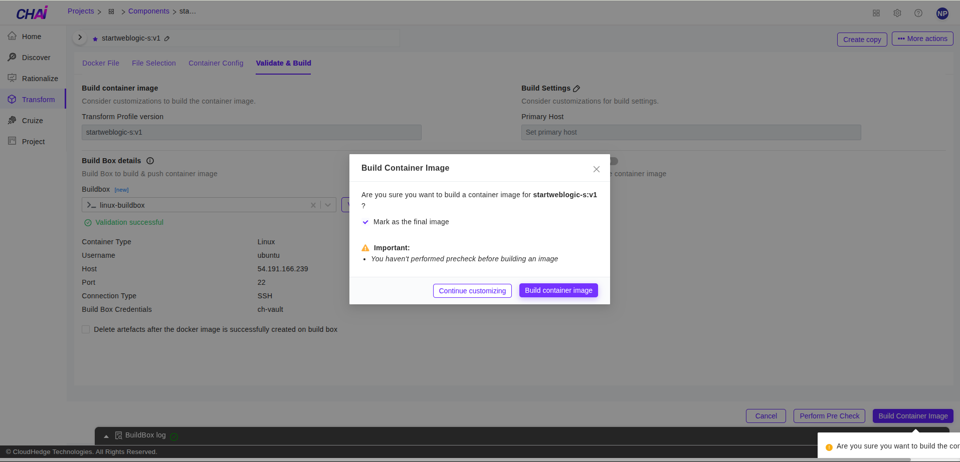 Transform Menu