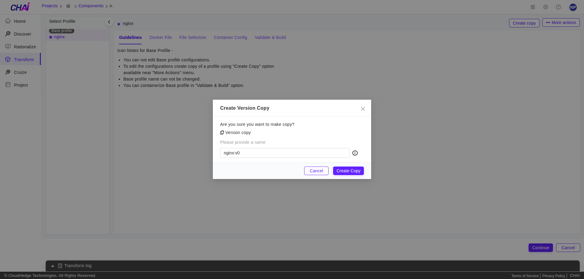 Edit Dockerfile