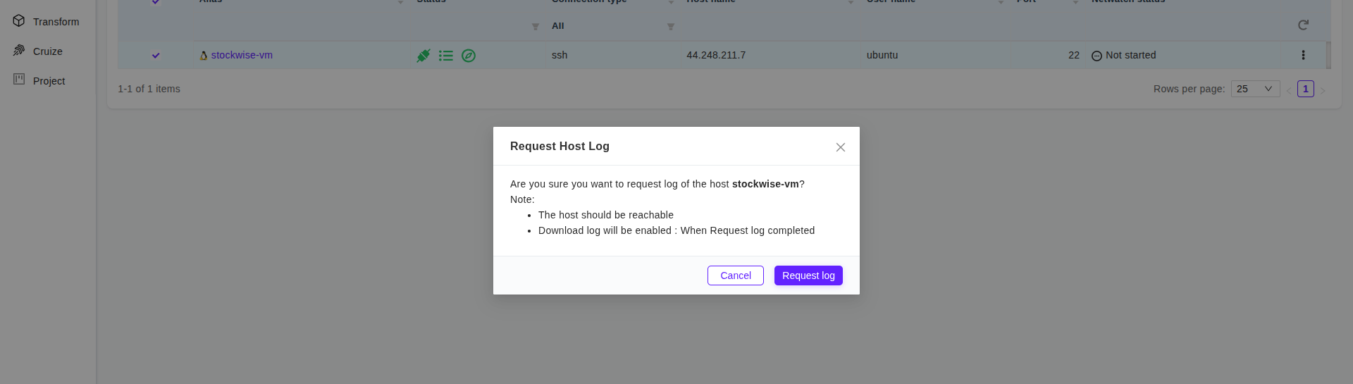 Request confirmation