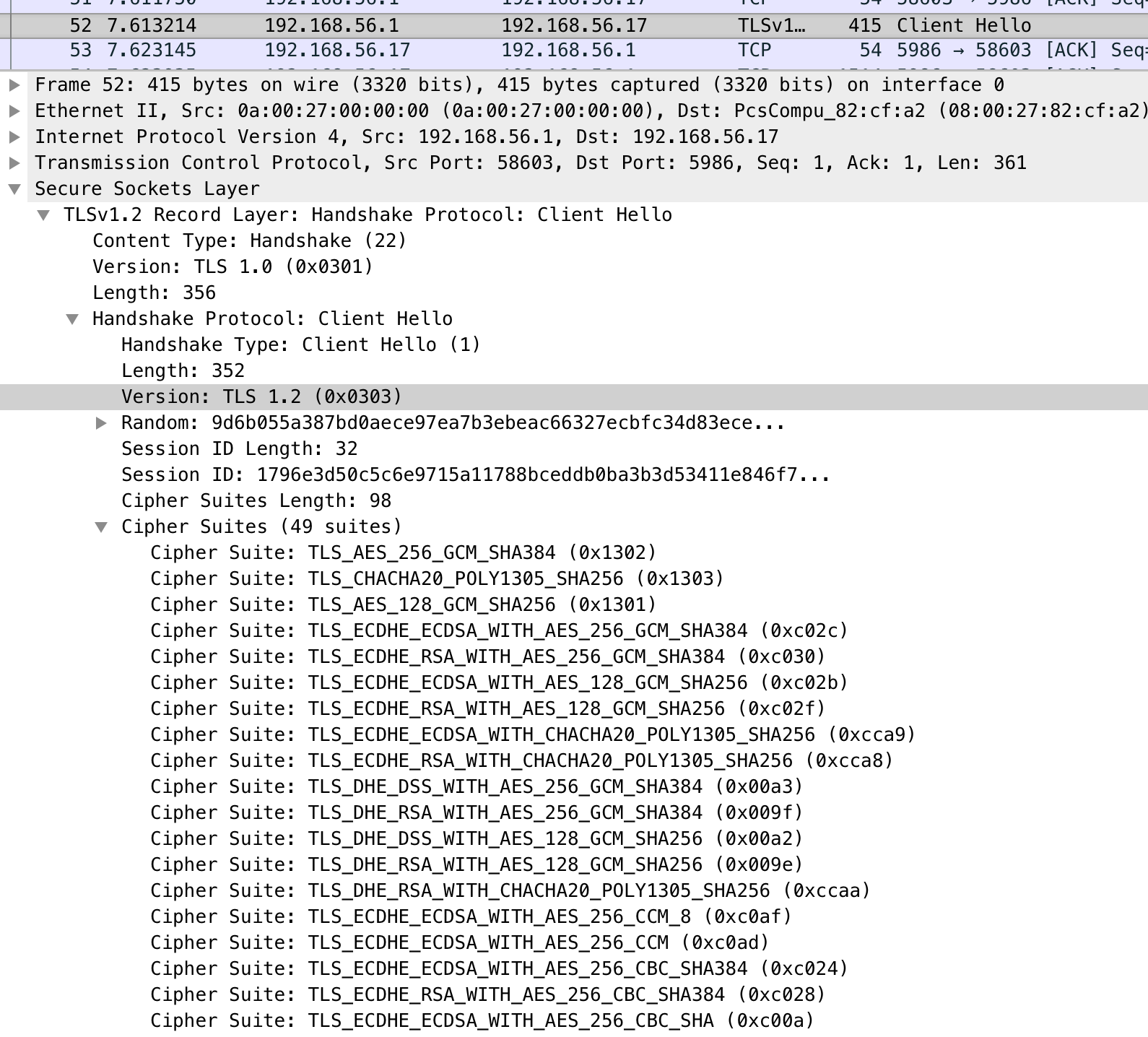 Windows2008R2 wireshark TLS